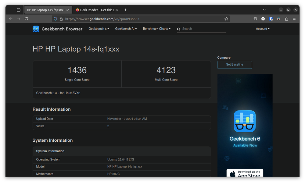 HP Benchmark